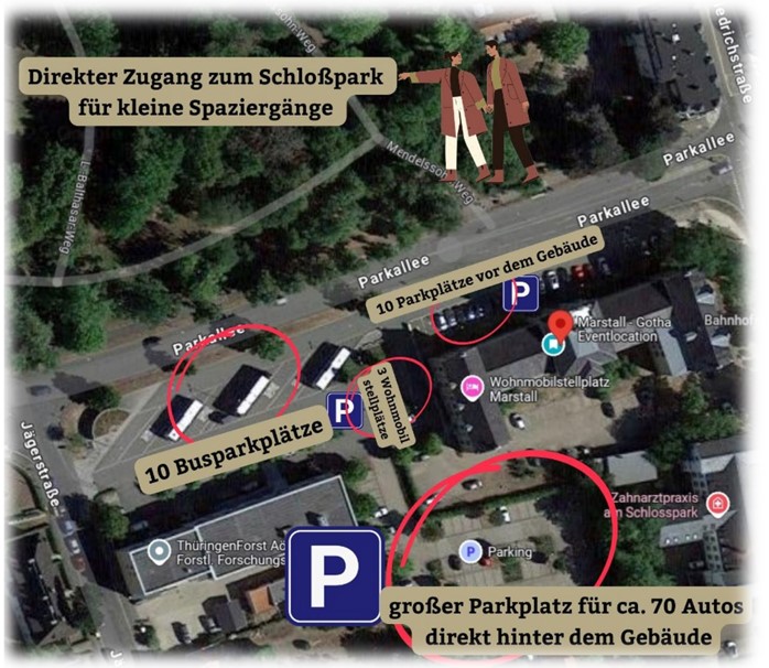 Parkplätze am Marstall Gotha